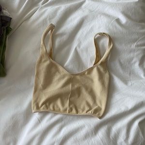 Cream Urban Outfitters crop top